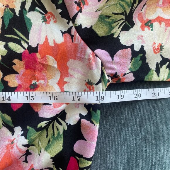 NWT Sage the Label Floral Wrap Front Blouse Bodysuit, Pink Red, Size S - Picture 6 of 8